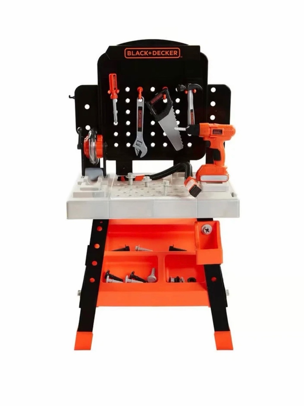 New Kids Black + Decker' Ready to Build Workbench w/ 53 Tools & Accessories - Picture 4 of 5